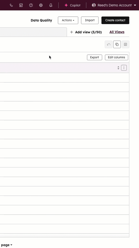 GIF showing how to email HubSpot Customer Support.